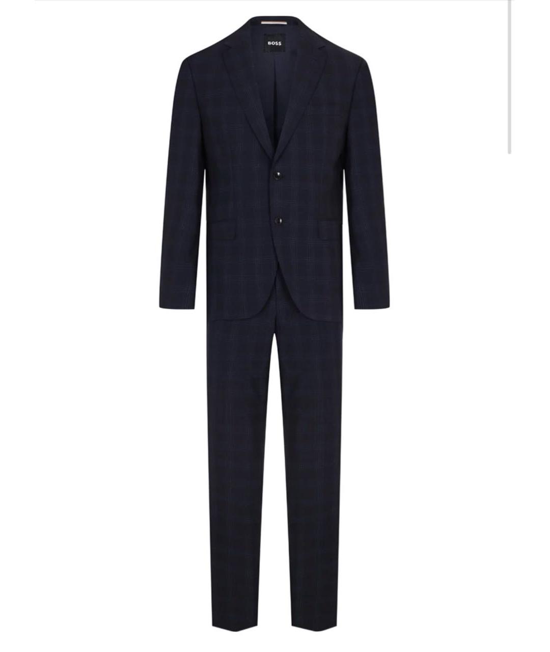 HUGO BOSS Темно-синий классический костюм, фото 1