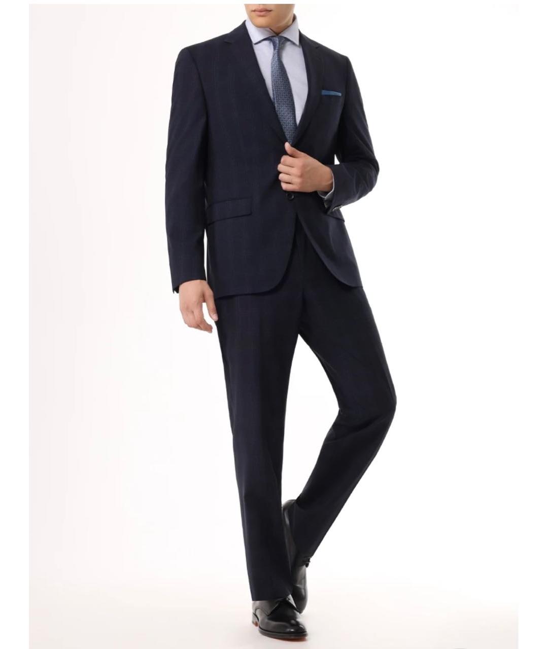 HUGO BOSS Темно-синий классический костюм, фото 6