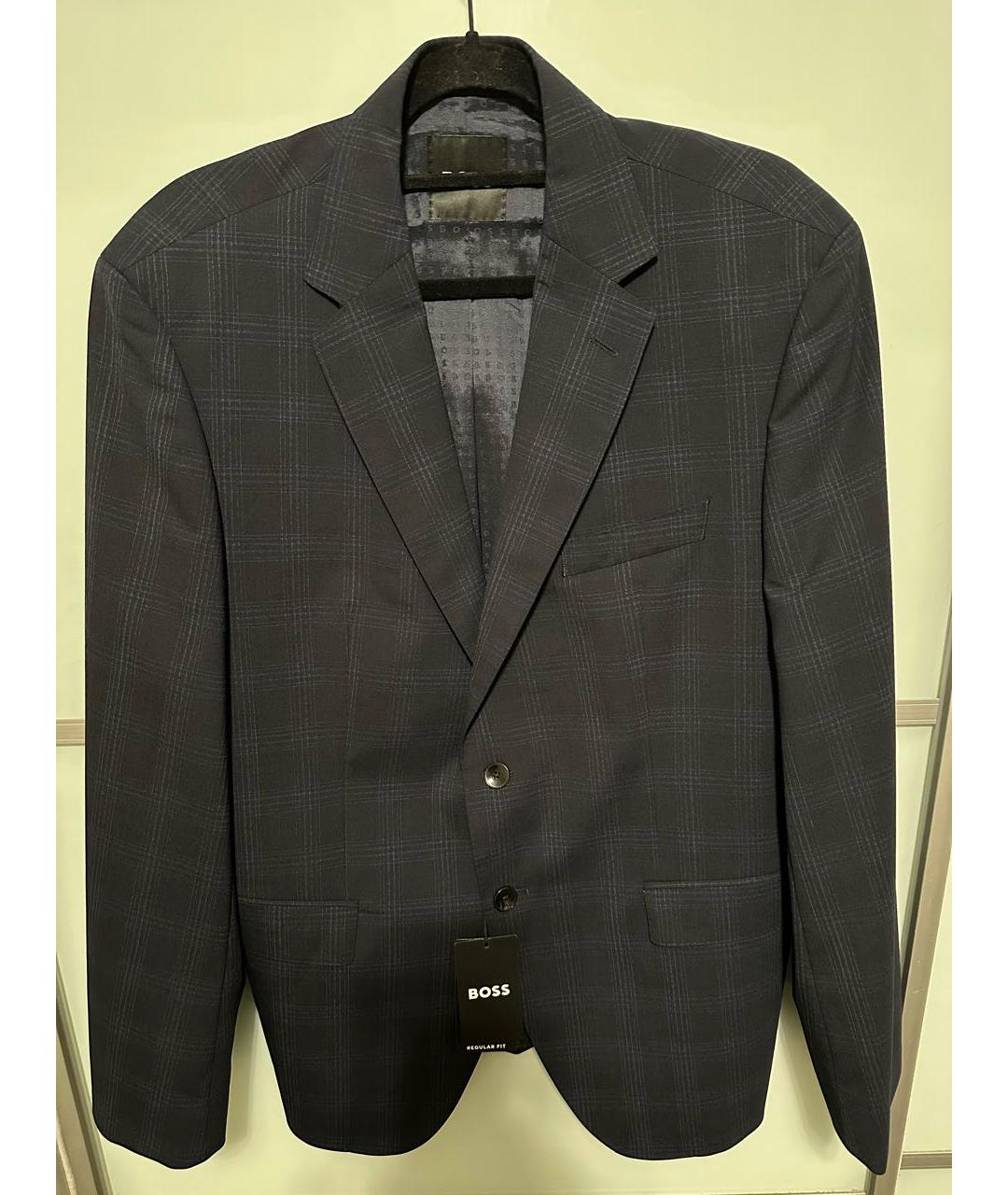 HUGO BOSS Темно-синий классический костюм, фото 2