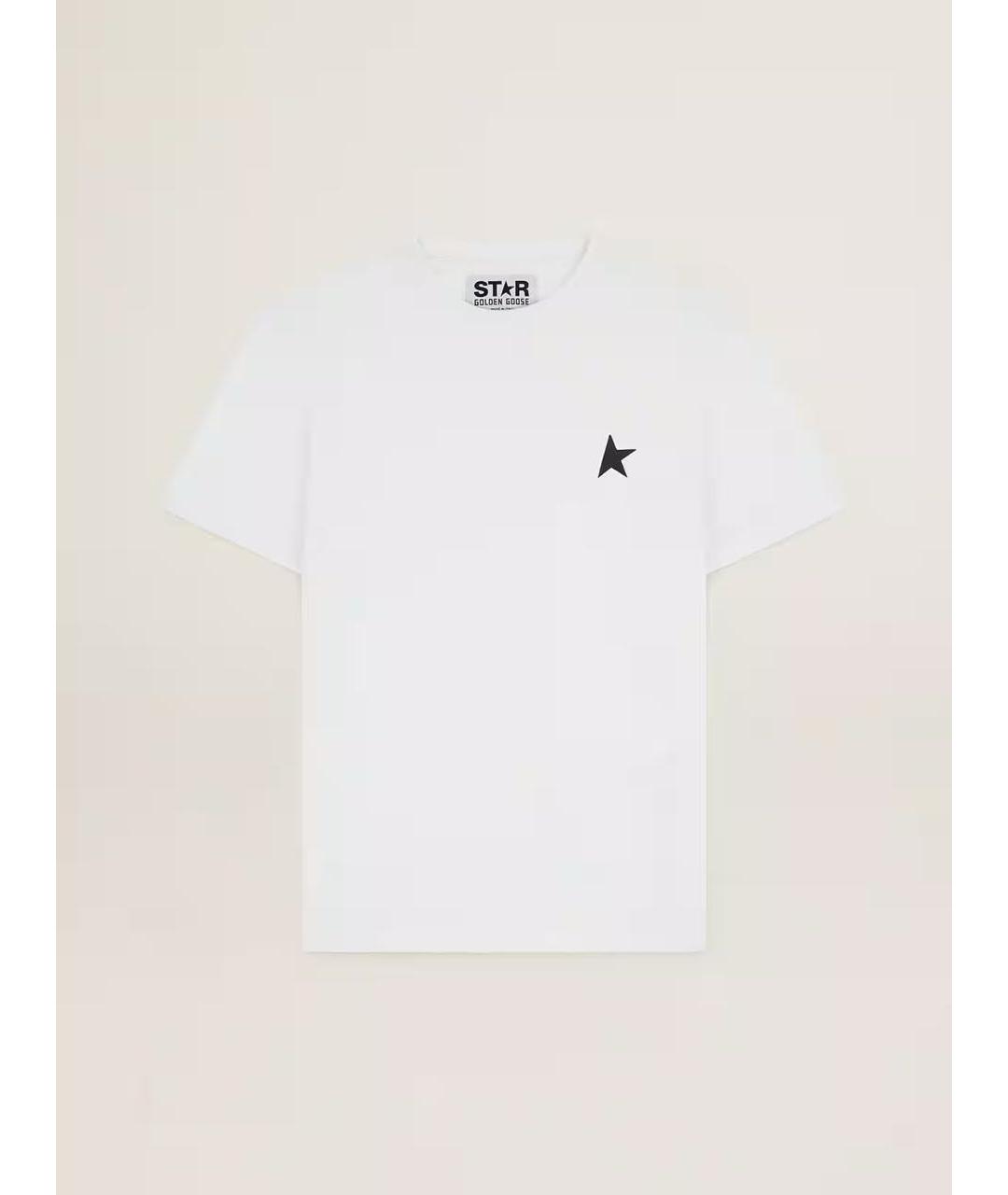 GOLDEN GOOSE DELUXE BRAND Белая хлопковая футболка, фото 5