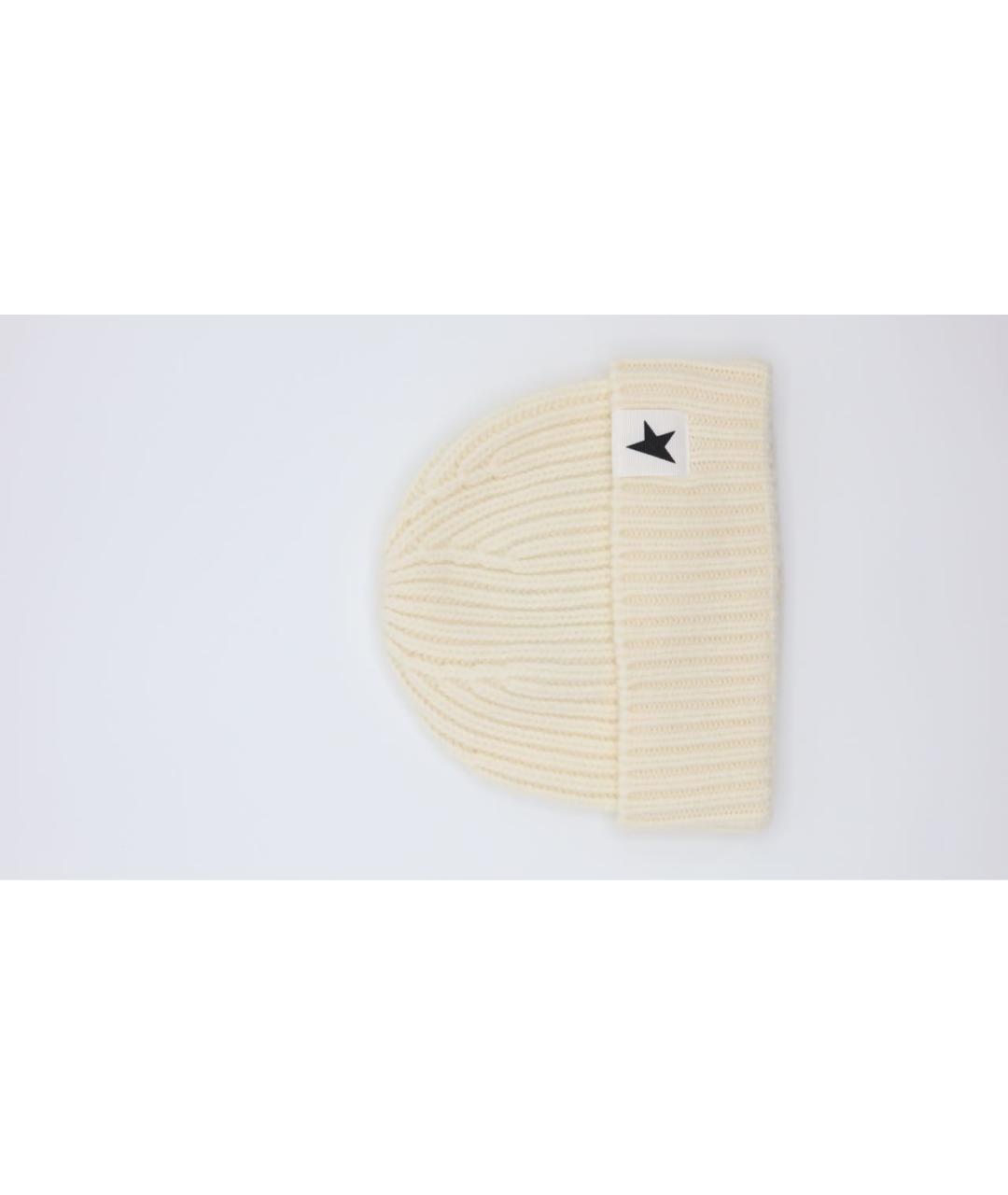 GOLDEN GOOSE DELUXE BRAND Бежевая шерстяная шапка, фото 5