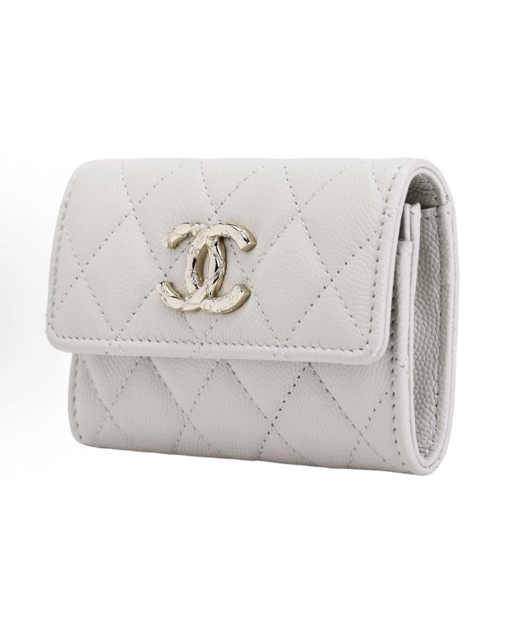 CHANEL Серый кожаный кардхолдер, фото 2