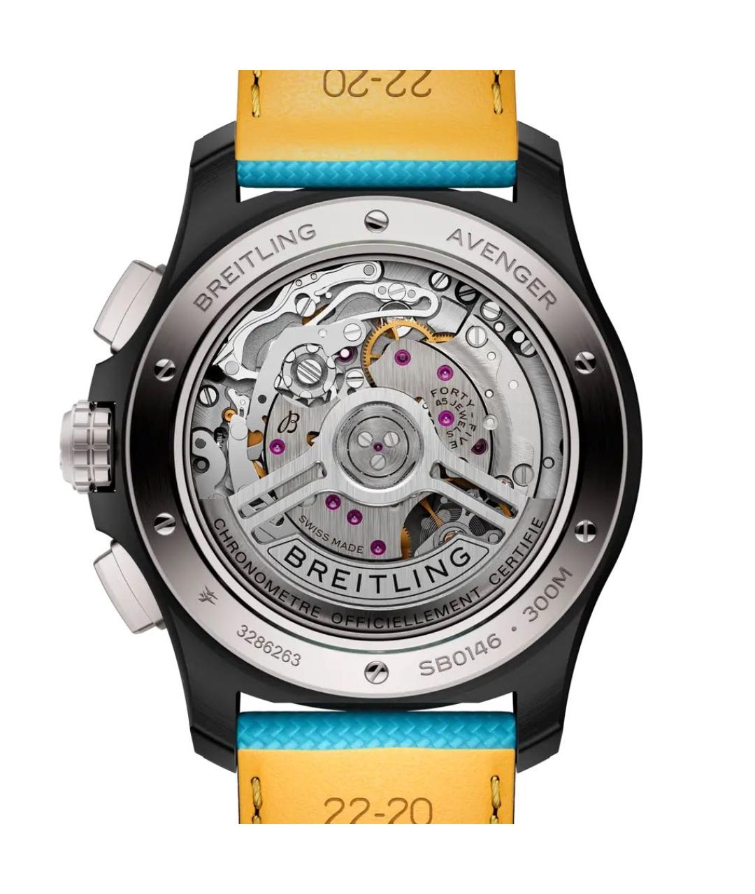 BREITLING Голубые часы, фото 3