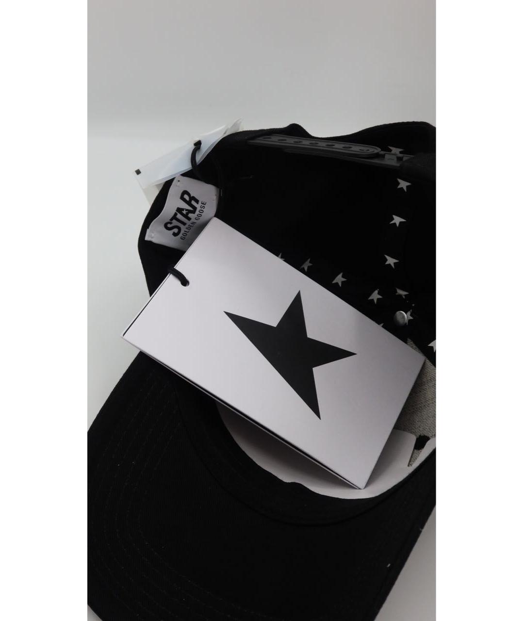GOLDEN GOOSE DELUXE BRAND Черная хлопковая кепка, фото 3