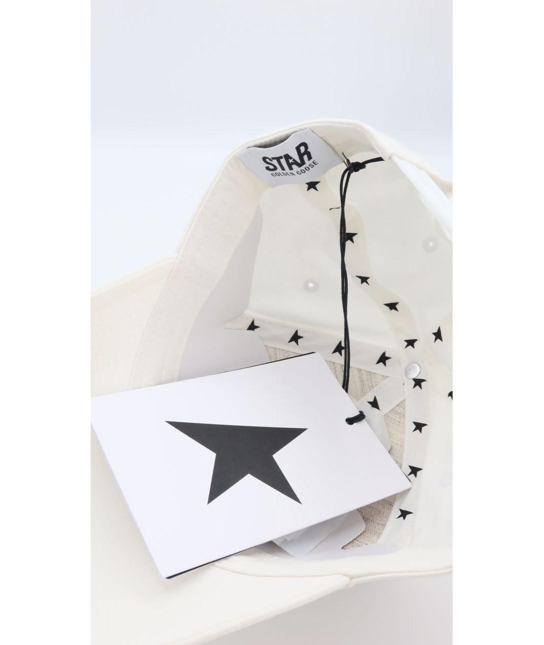 GOLDEN GOOSE DELUXE BRAND Белая хлопковая кепка, фото 4