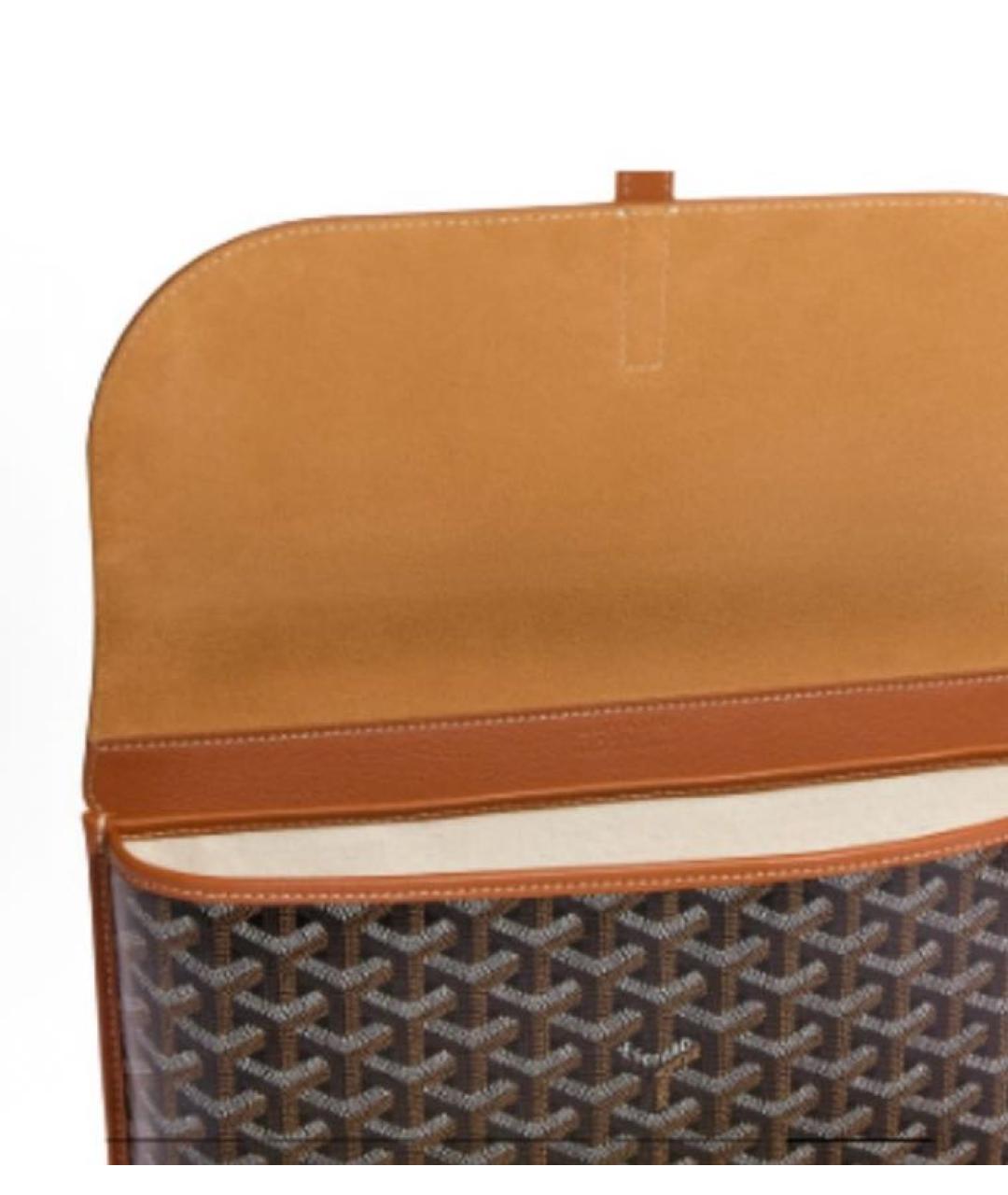 GOYARD Коричневая сумка на плечо, фото 4