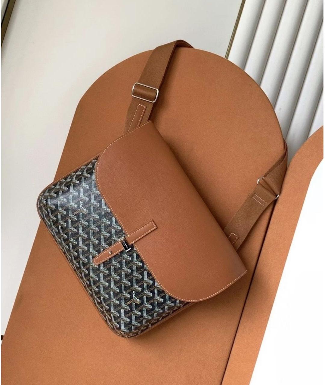 GOYARD Коричневая сумка на плечо, фото 6