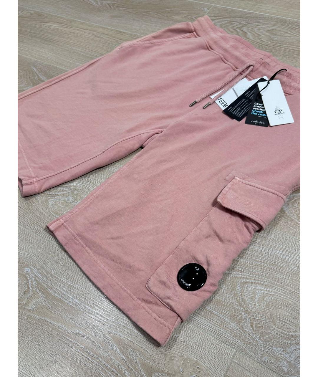 CP COMPANY Коралловые хлопковые шорты, фото 2