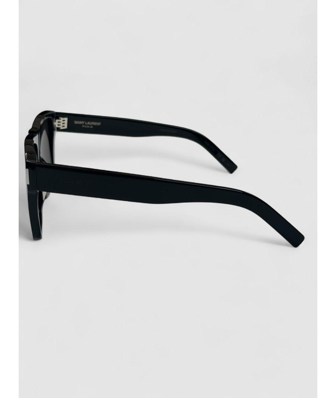 SAINT LAURENT Черные пластиковые солнцезащитные очки, фото 5