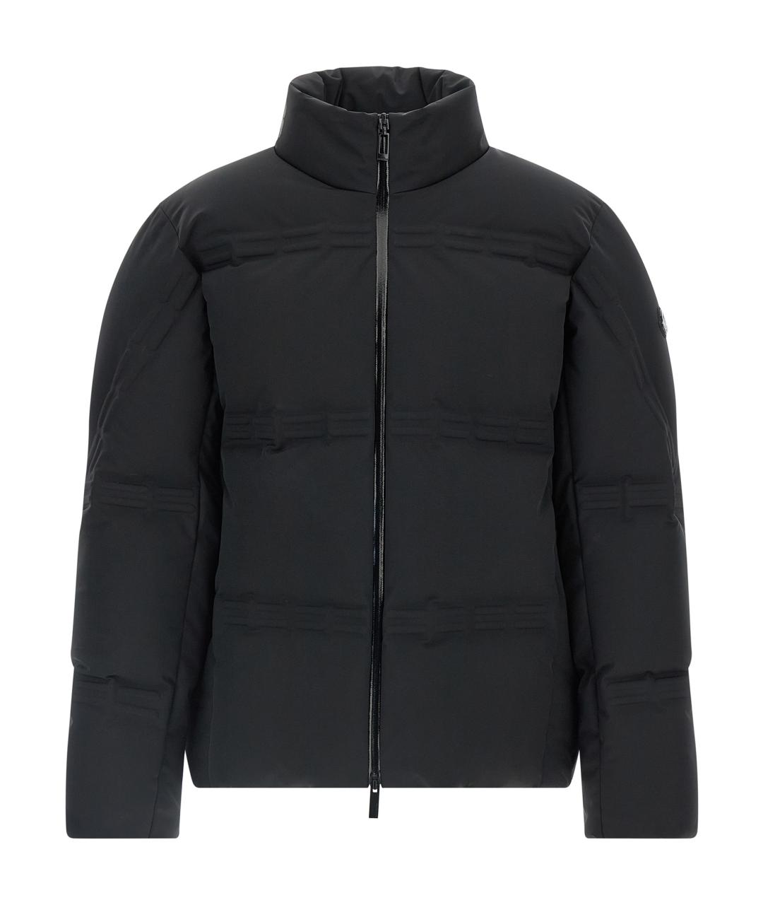 MONCLER Черный полиамидовый пуховик, фото 1