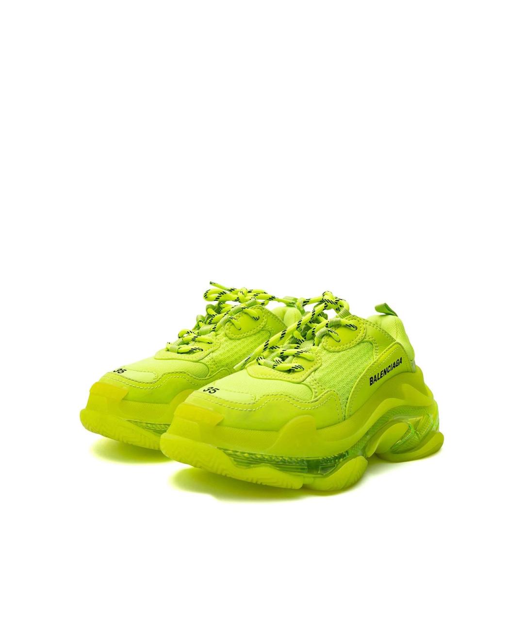 BALENCIAGA Зеленые текстильные кроссовки, фото 5