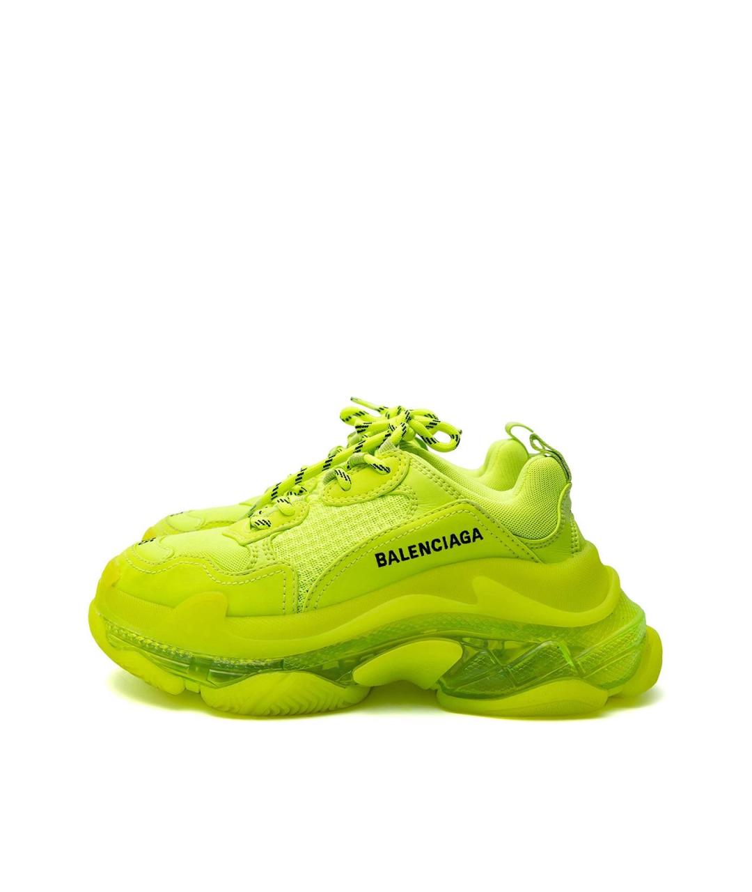 BALENCIAGA Зеленые текстильные кроссовки, фото 2