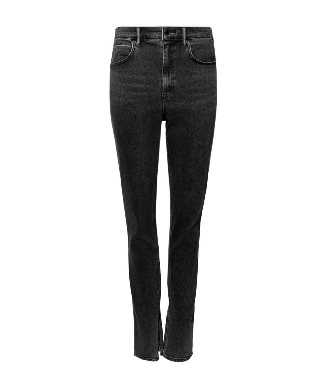 ALEXANDER WANG Черные хлопковые прямые джинсы, фото 1