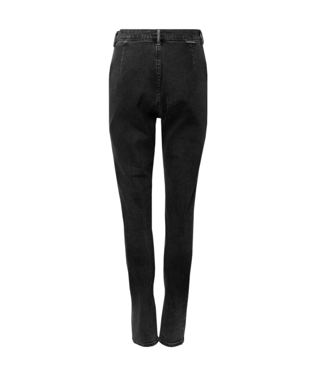 ALEXANDER WANG Черные хлопковые прямые джинсы, фото 2