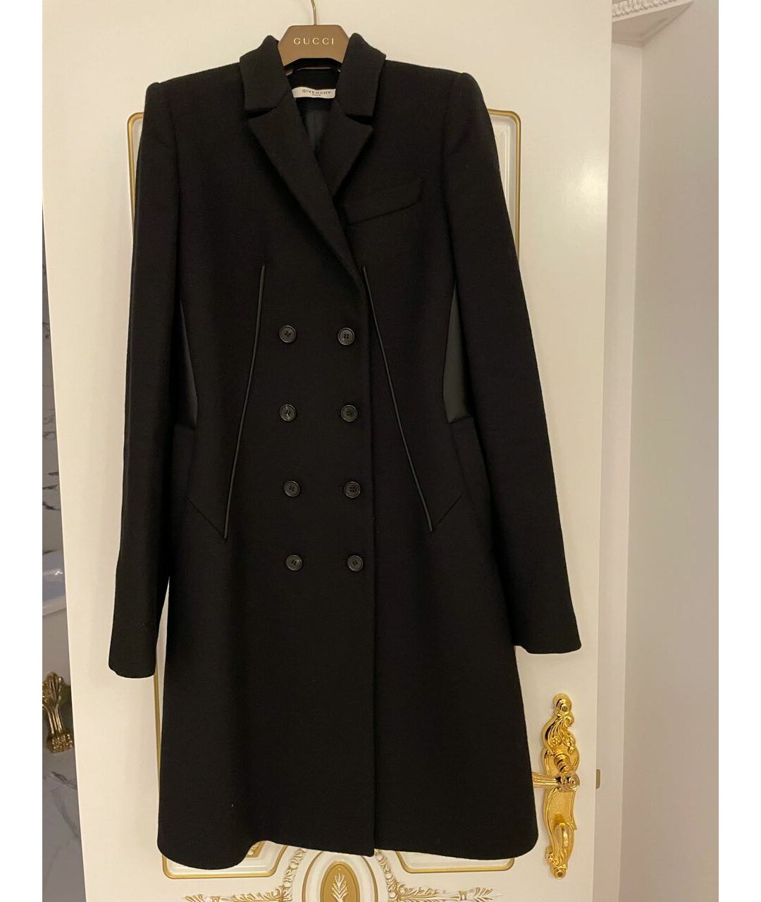 GIVENCHY Черное шерстяное пальто, фото 9