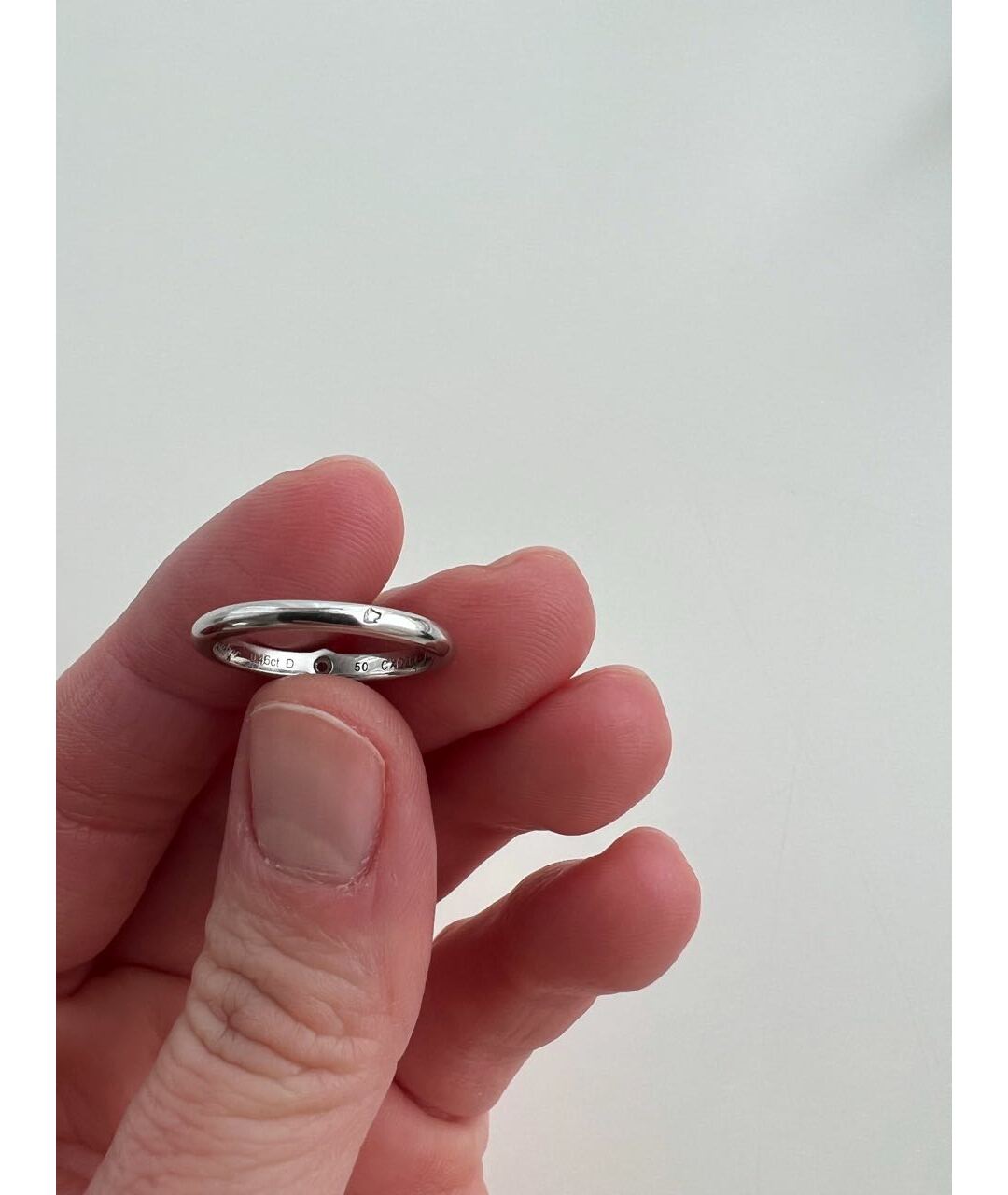 CARTIER Серебряное платиновое кольцо, фото 2