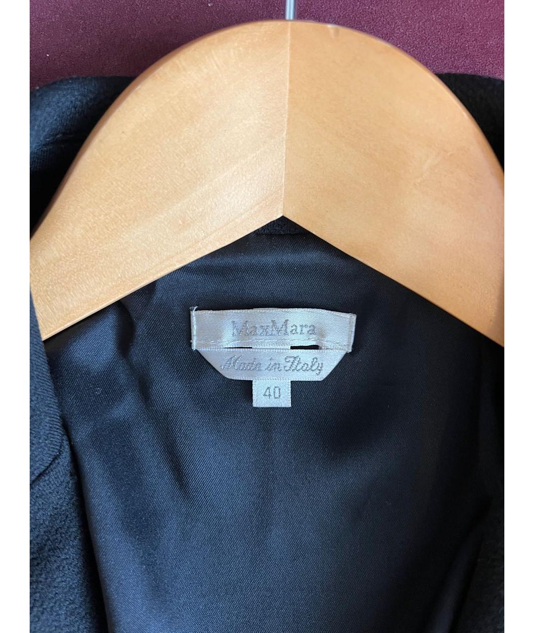 MAX MARA Черное пальто, фото 3