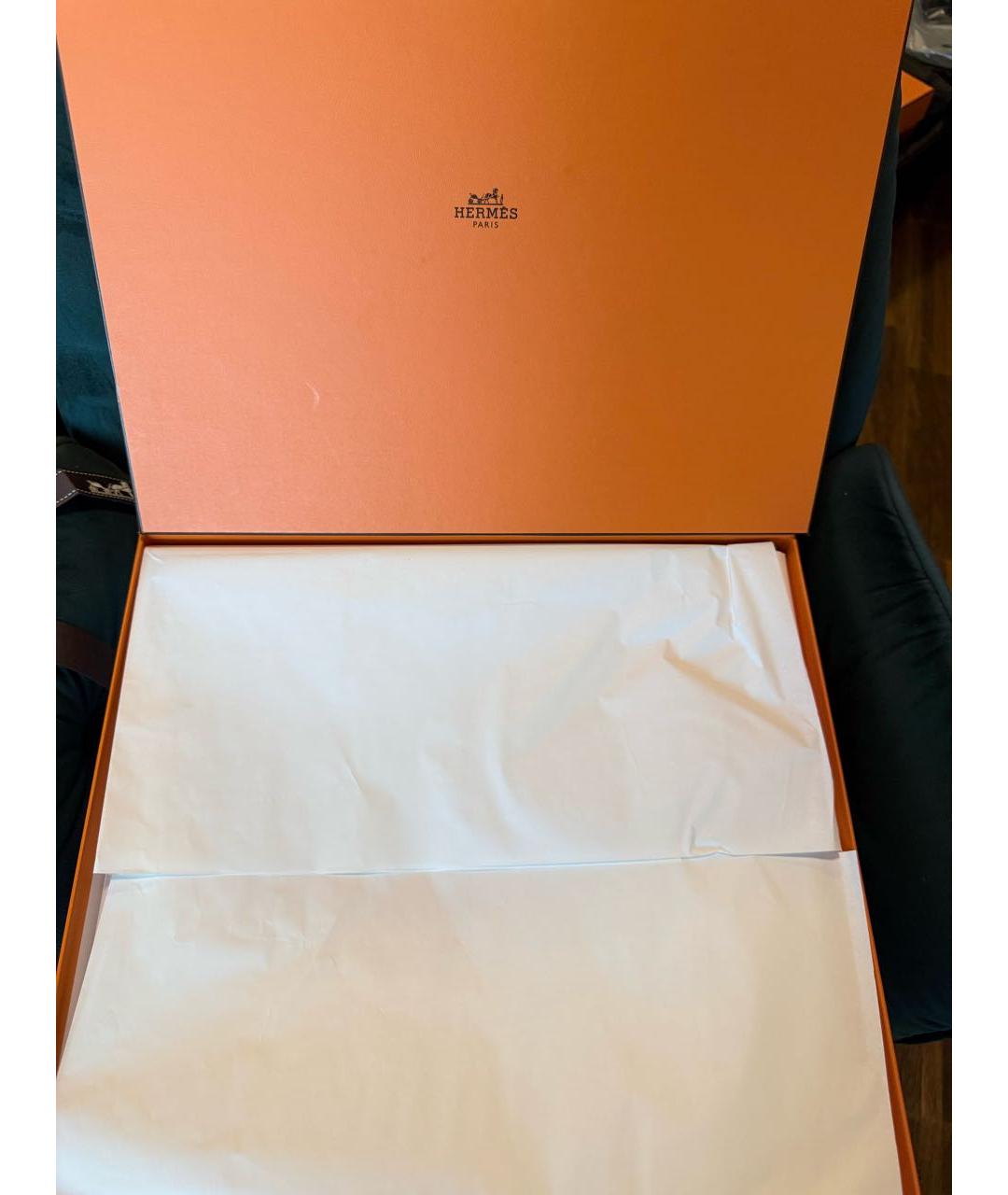 HERMES Серая тканевая сумка через плечо, фото 8