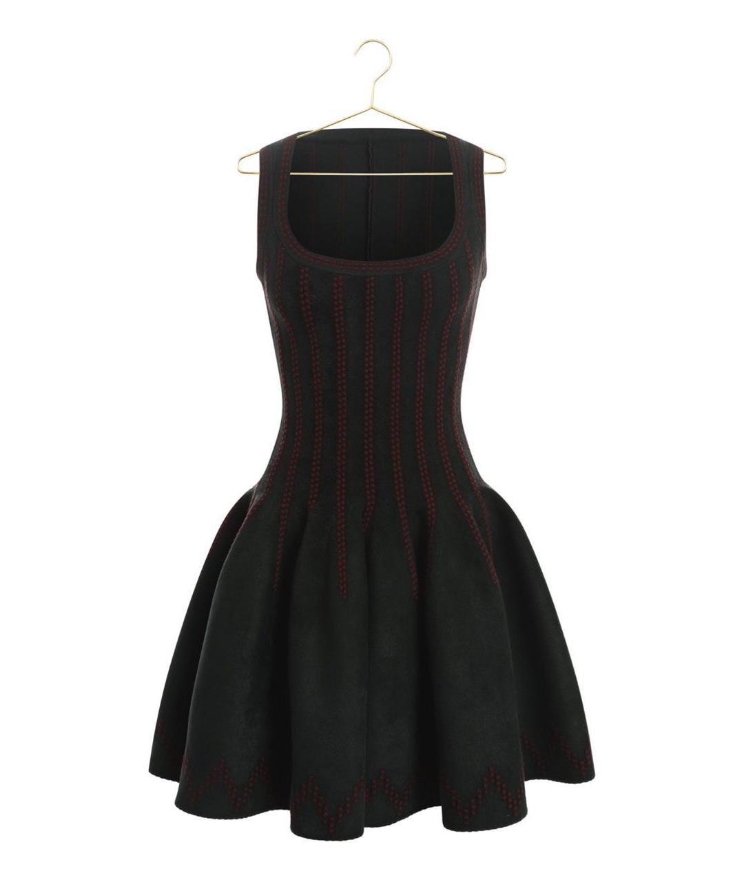 ALAIA Черное шерстяное коктейльное платье, фото 3