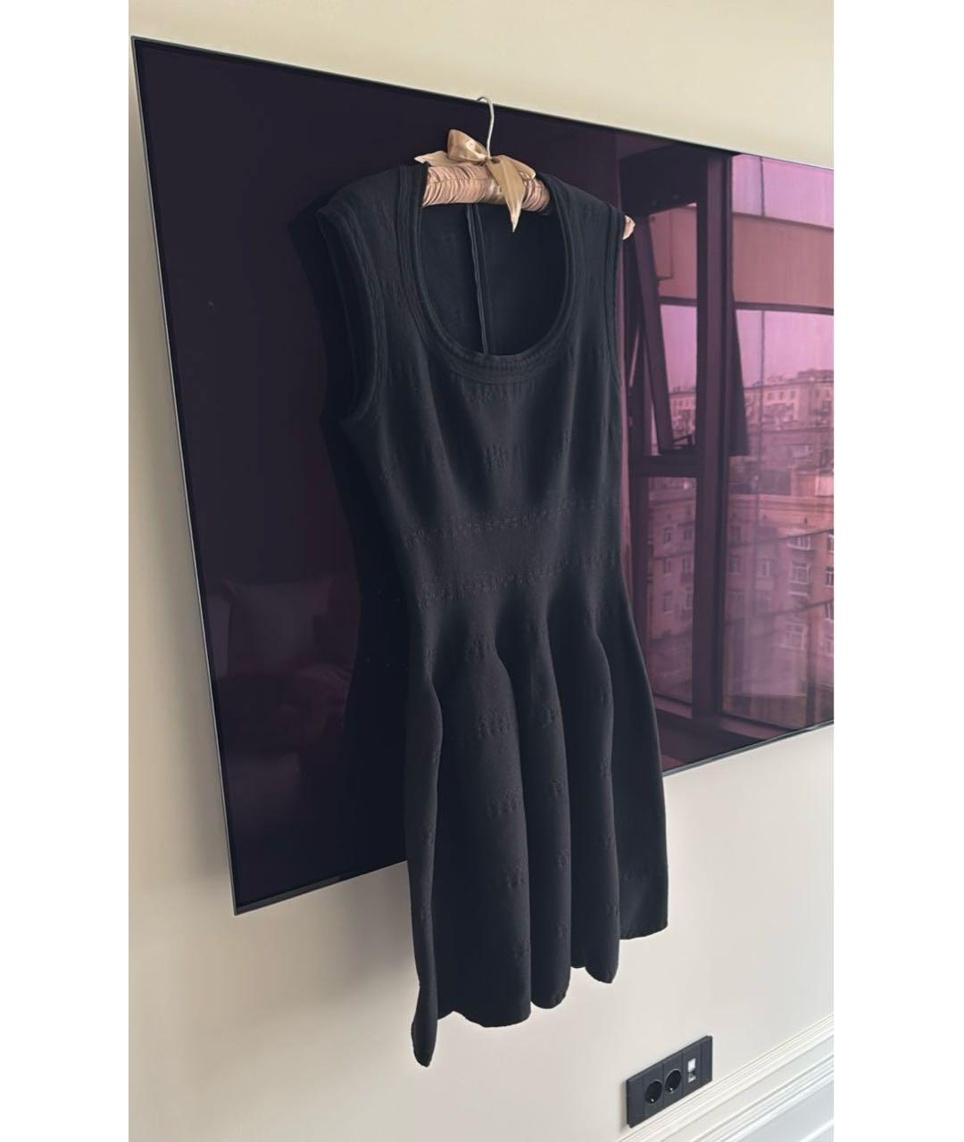 ALAIA Черное шерстяное коктейльное платье, фото 2