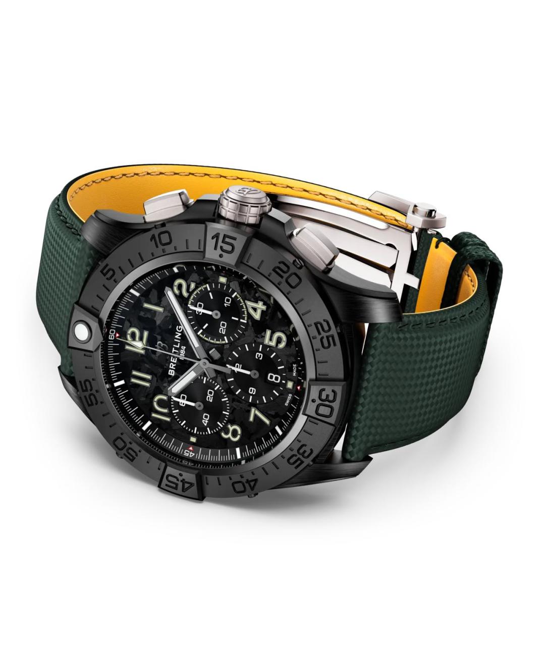 BREITLING Зеленые часы, фото 3