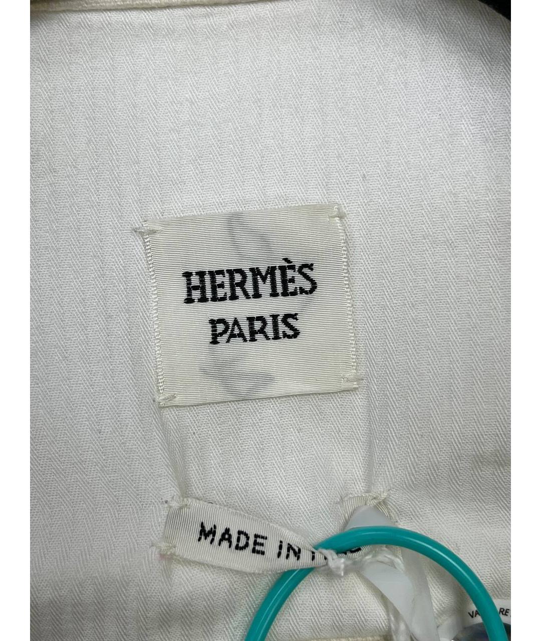 HERMES Белая деним куртка, фото 6