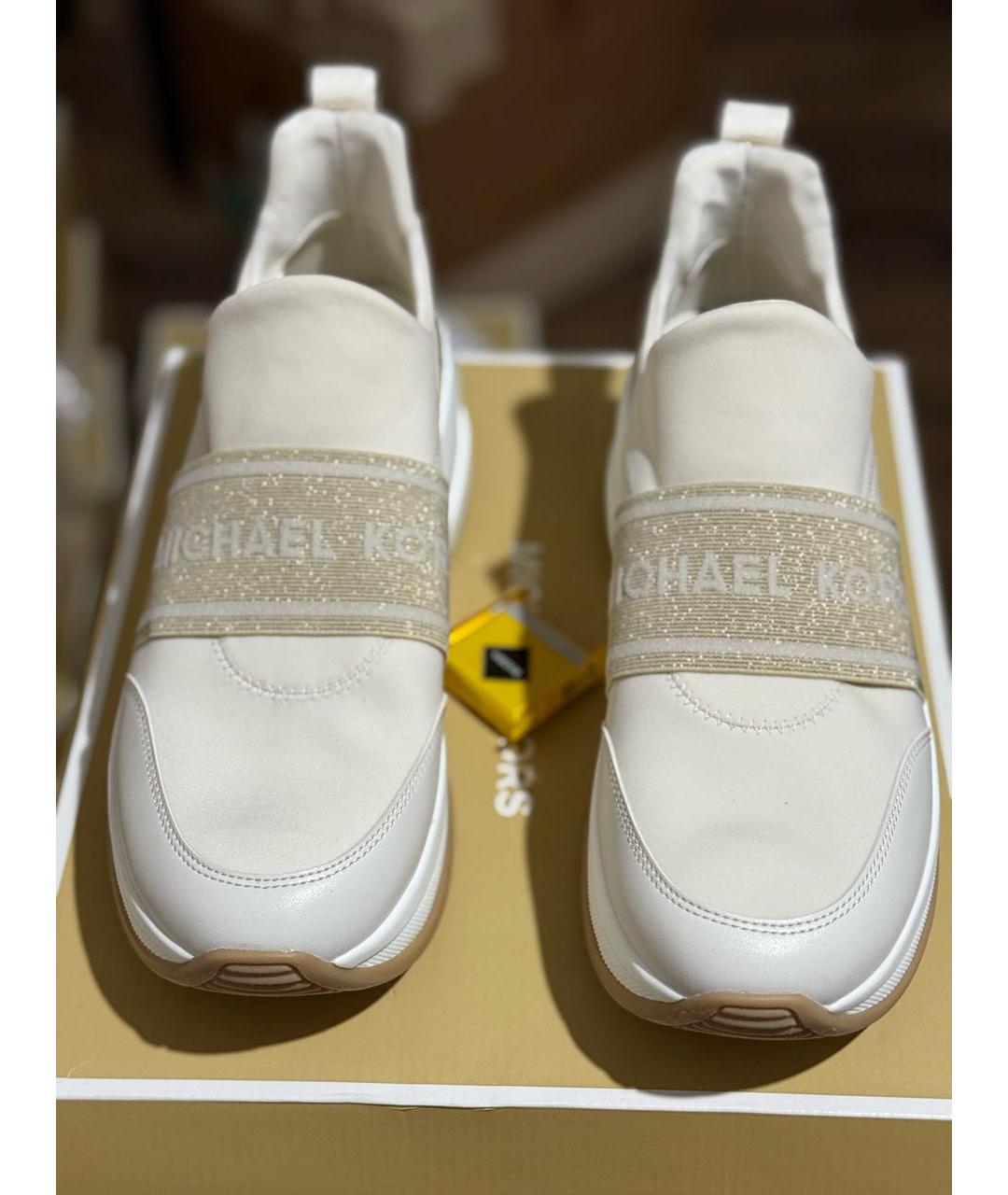MICHAEL KORS Золотые кроссовки, фото 2
