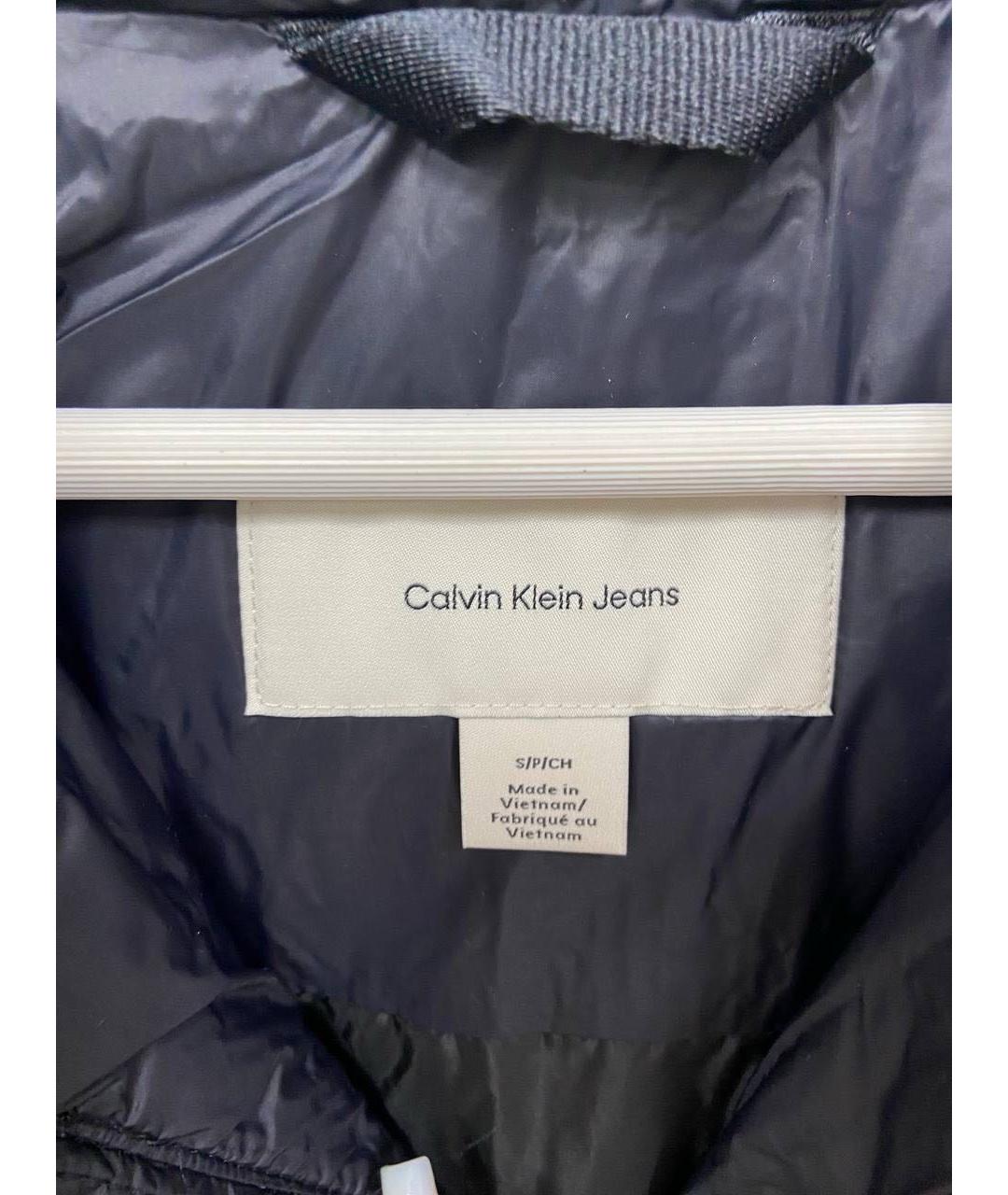 CALVIN KLEIN JEANS Темно-синий полиэстеровый пуховик, фото 2