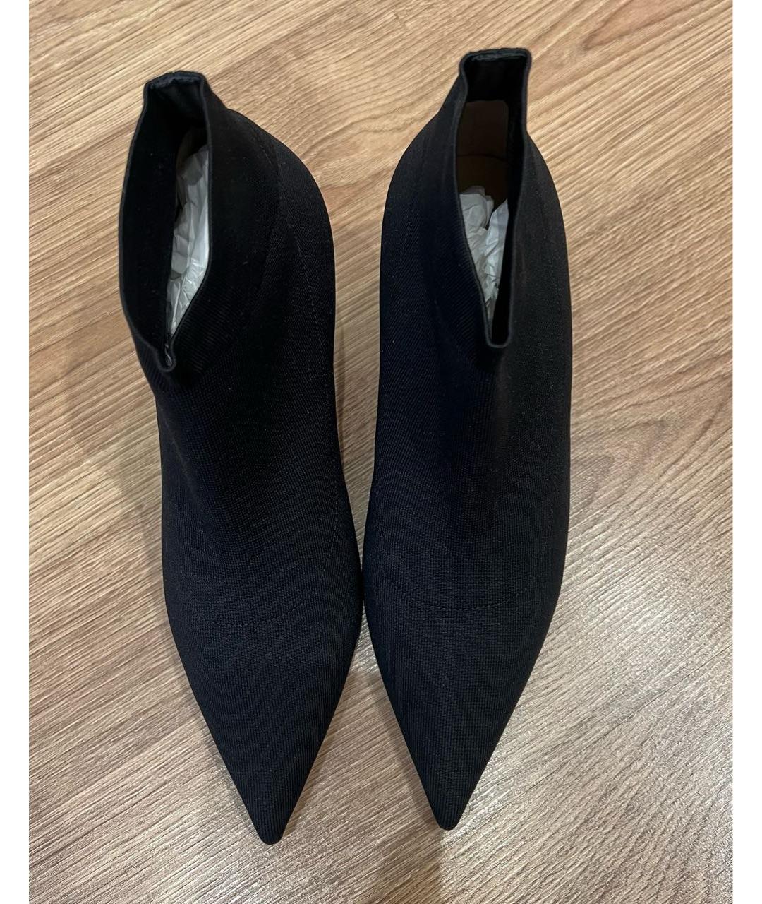 JIMMY CHOO Черные текстильные ботильоны, фото 2