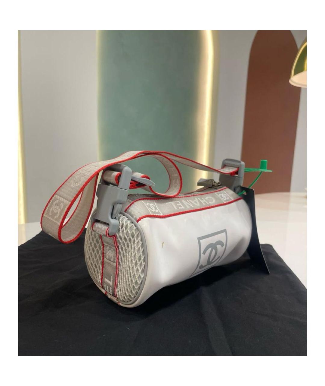 CHANEL Белая дорожная/спортивная сумка, фото 2