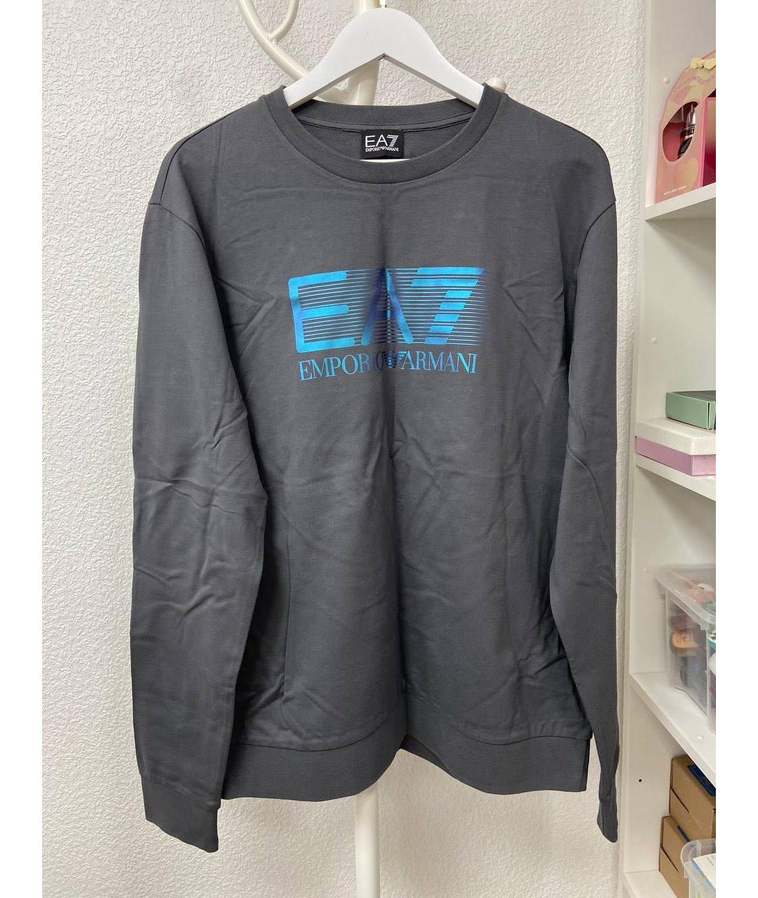 EMPORIO ARMANI Серый хлопковый спортивные костюмы, фото 3
