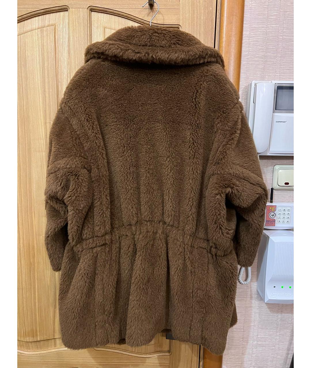 'S MAX MARA Коричневая шерстяная шуба, фото 2