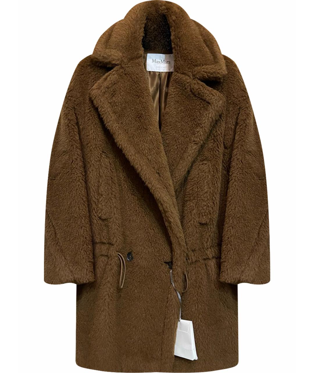 'S MAX MARA Коричневая шерстяная шуба, фото 1