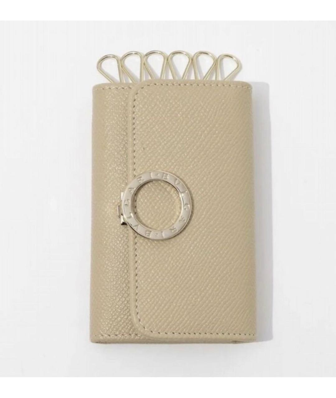 BVLGARI Бежевая ключница, фото 9