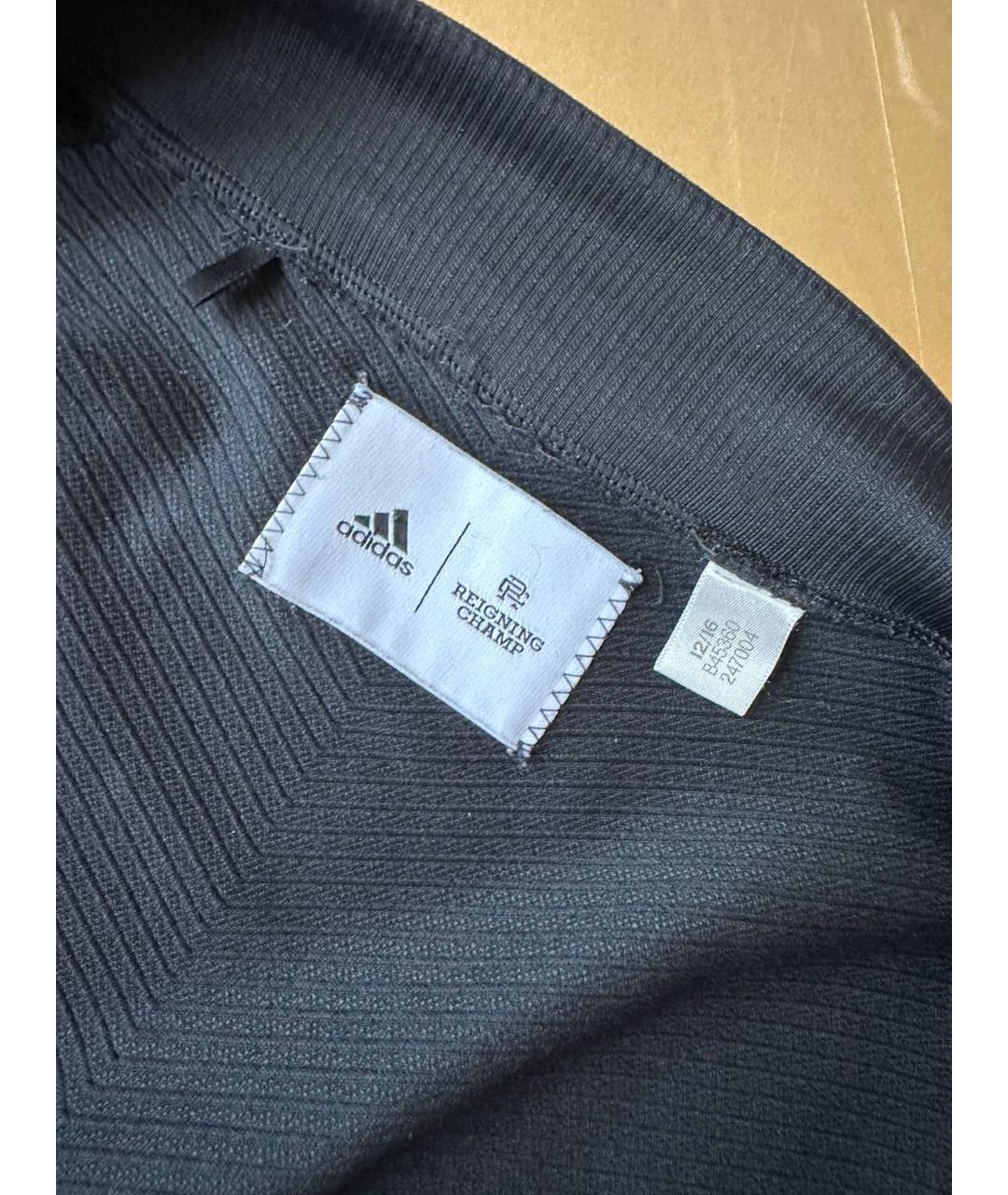 ADIDAS Черная полиэстеровая спортивная куртка, фото 4