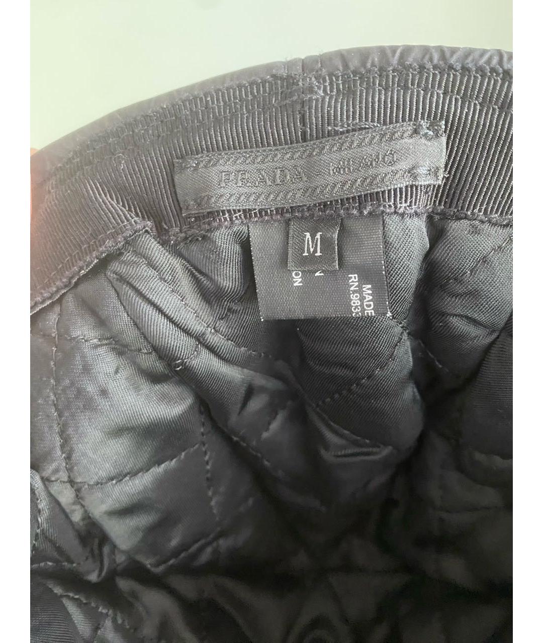 PRADA Черная шапка, фото 4