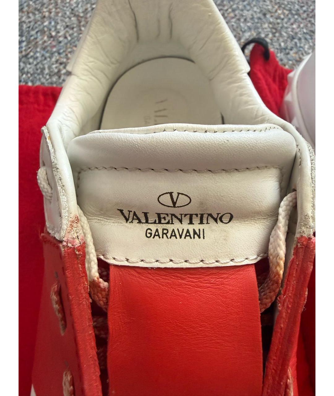VALENTINO Белые кожаные кеды, фото 6