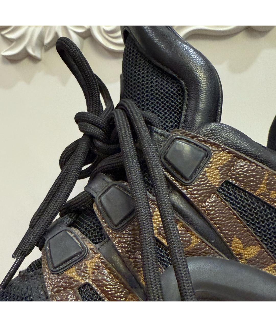 LOUIS VUITTON Черные кроссовки, фото 3