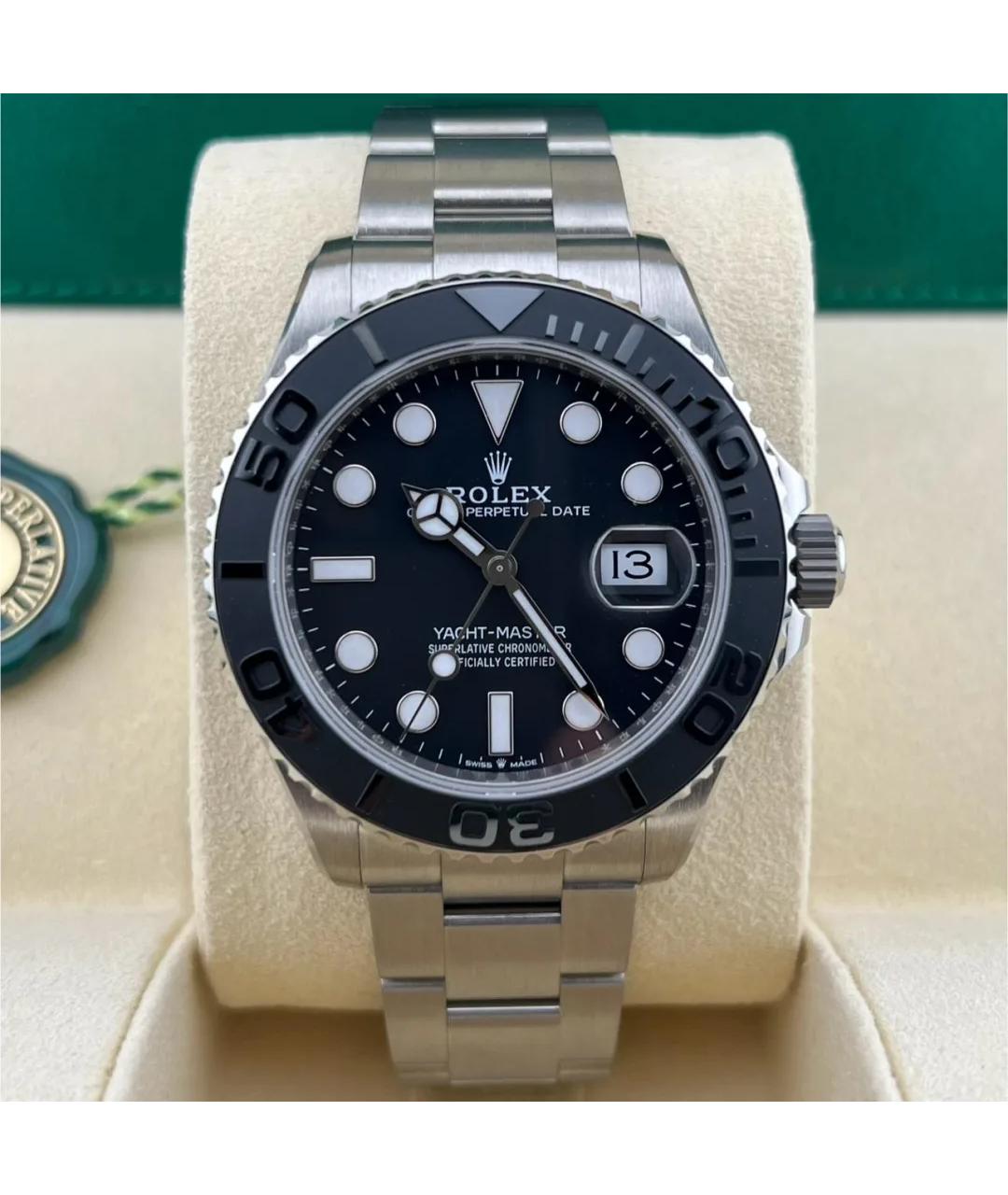 ROLEX Серые металлические часы, фото 2