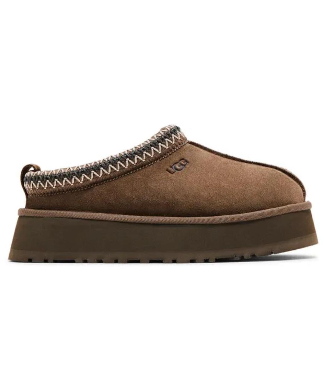 UGG AUSTRALIA Коричневые замшевые сабо, фото 7