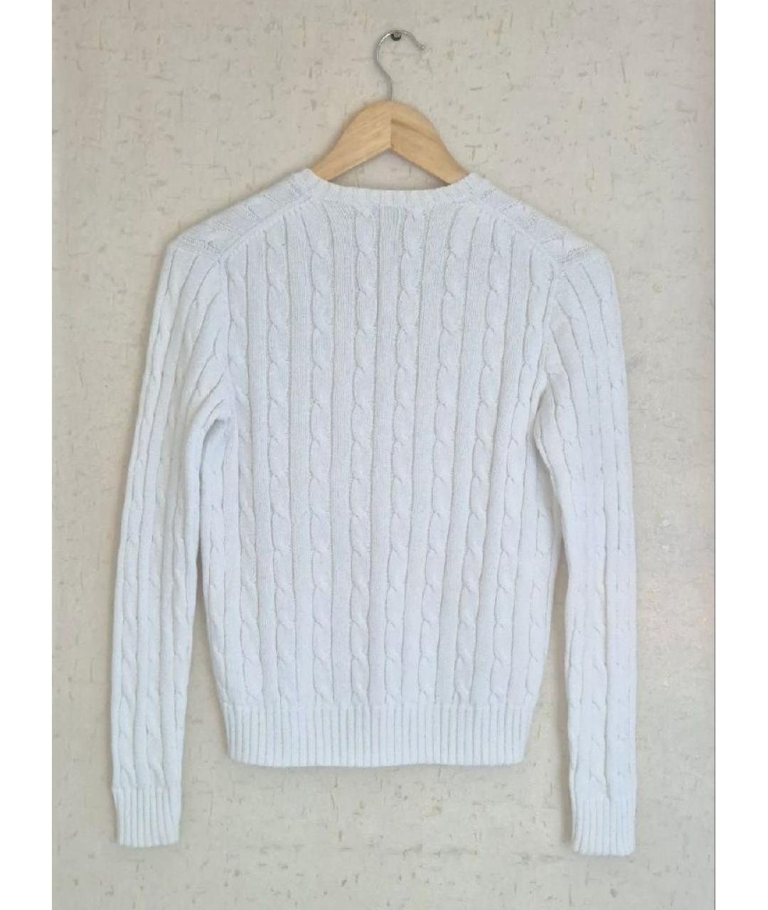 POLO RALPH LAUREN Белый хлопковый джемпер / свитер, фото 2