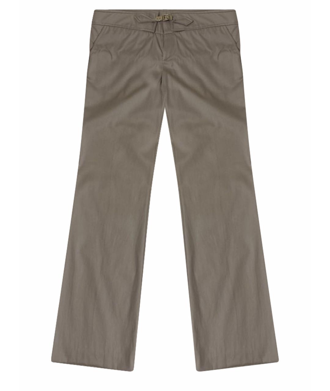 GUCCI Бежевые шерстяные брюки узкие, фото 1