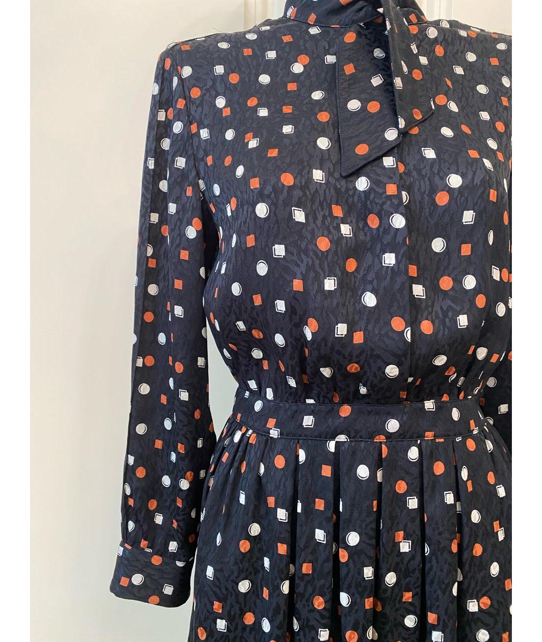 SAINT LAURENT Черное шелковое коктейльное платье, фото 3