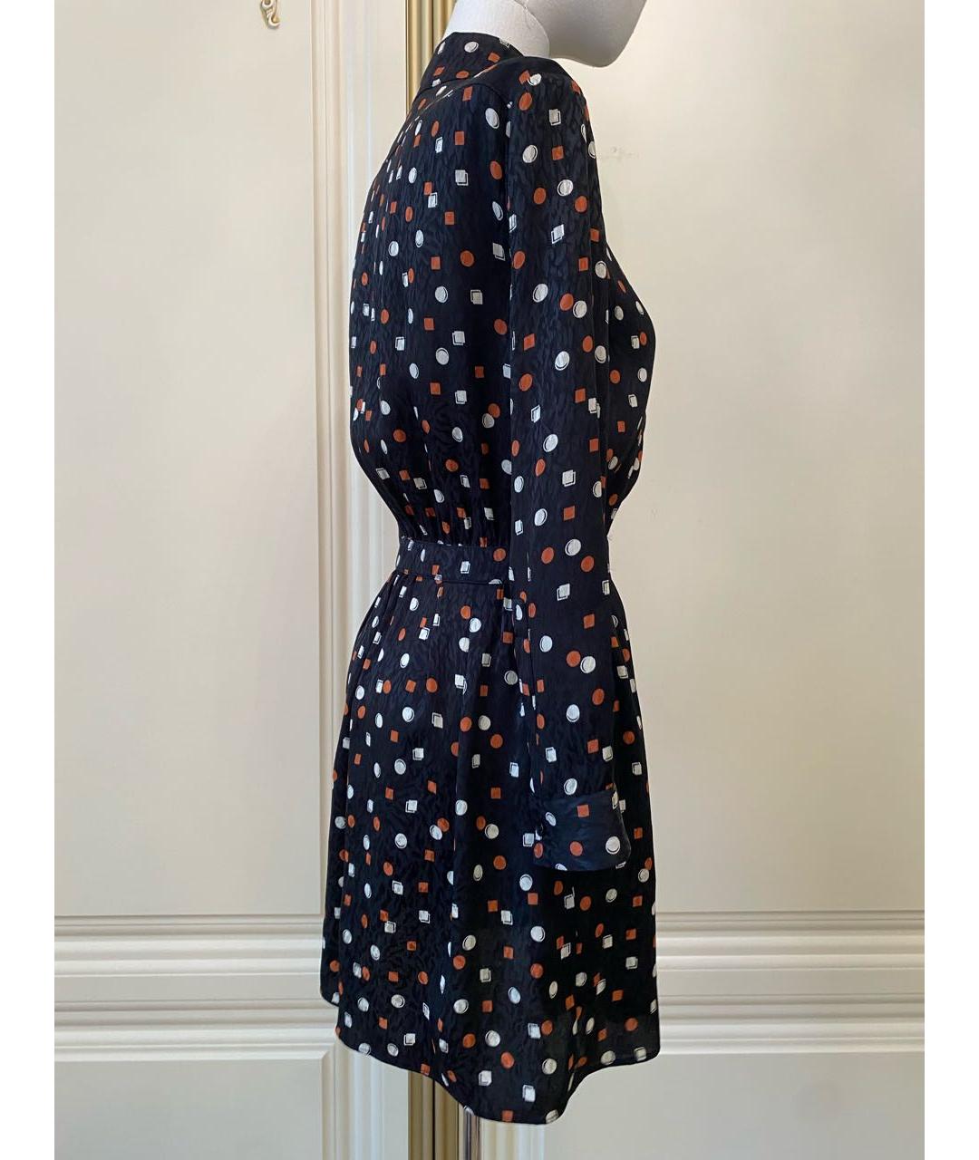 SAINT LAURENT Черное шелковое коктейльное платье, фото 4