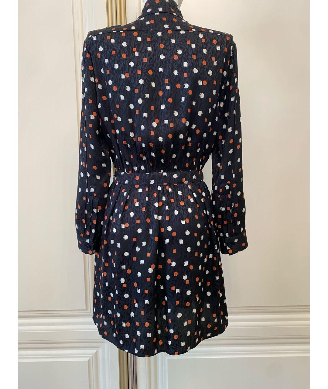 SAINT LAURENT Черное шелковое коктейльное платье, фото 2