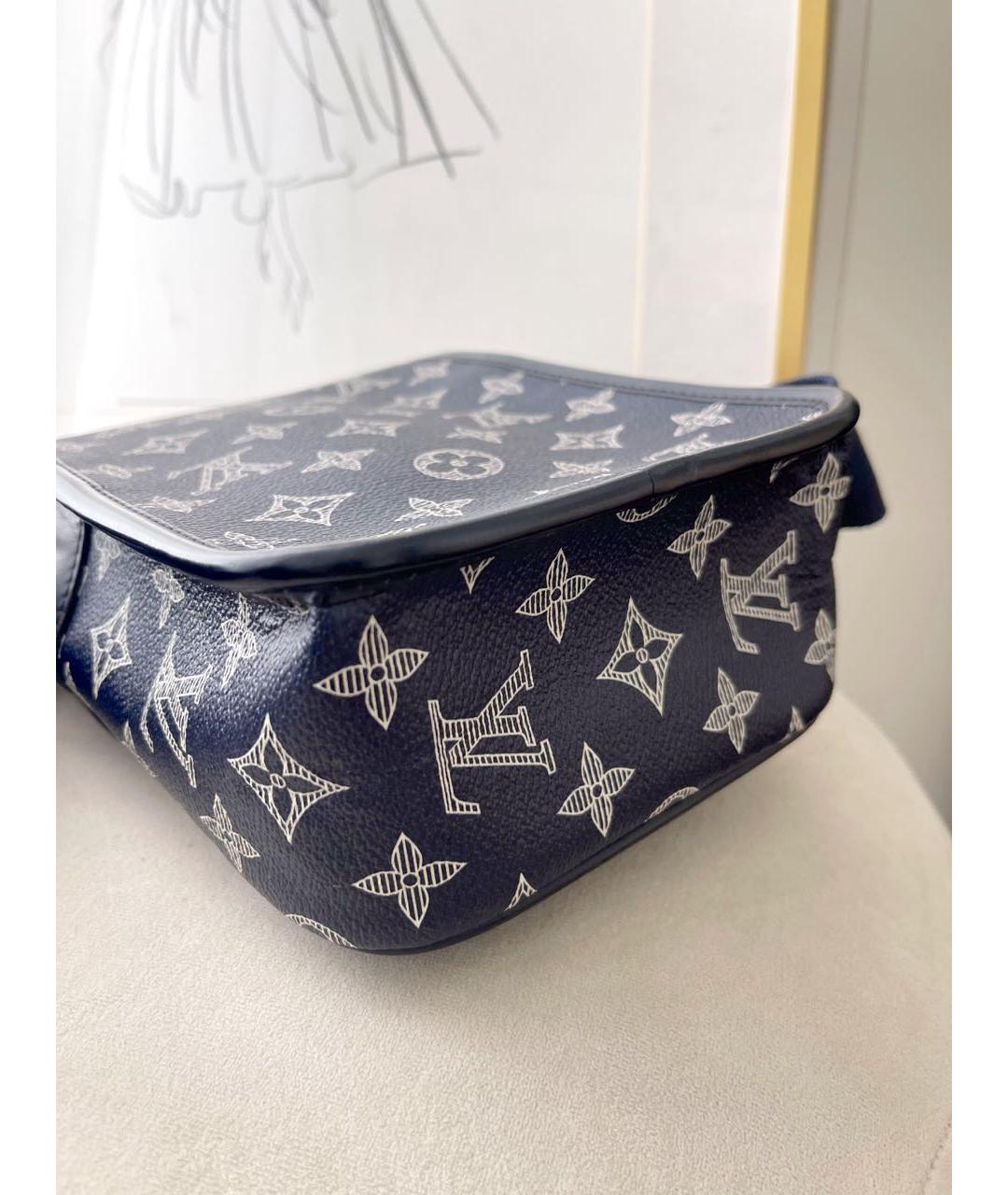 LOUIS VUITTON Темно-синяя сумка на плечо, фото 2