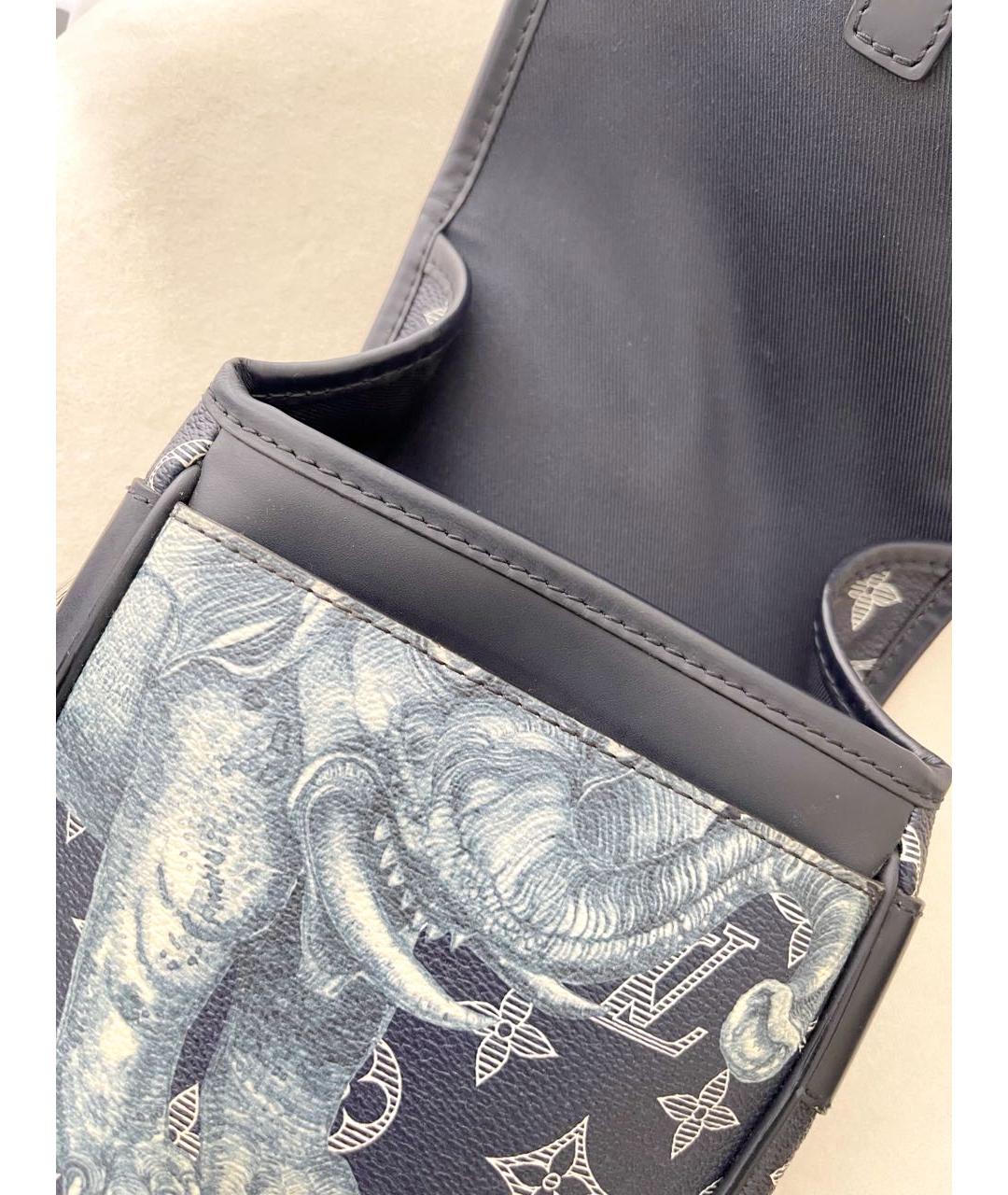 LOUIS VUITTON Темно-синяя сумка на плечо, фото 5