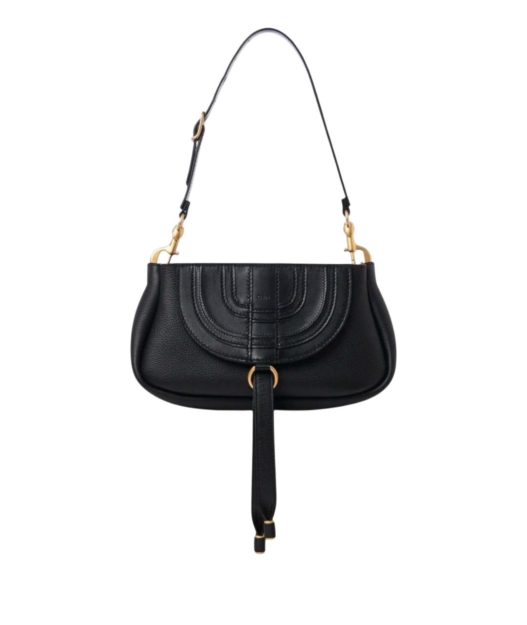 CHLOE Черная кожаная сумка через плечо, фото 1