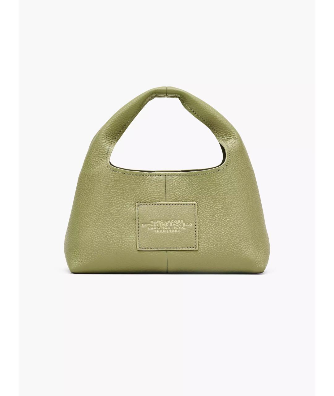 MARC JACOBS Зеленая кожаная сумка с короткими ручками, фото 2