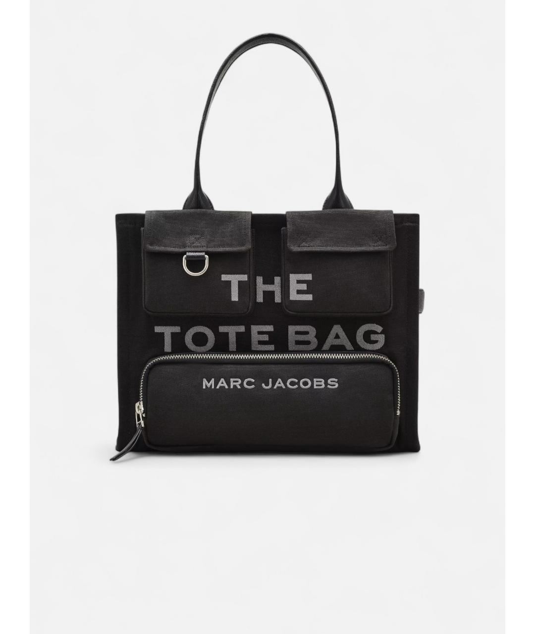 MARC JACOBS Черная тканевая сумка тоут, фото 6